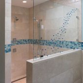 Bathroom With Half Glass Wall