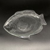 Clear Glass Fish Serving Platter