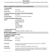 Crl Glass Cleaner Msds