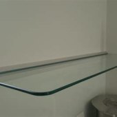 Floating Glass Shelf Supports