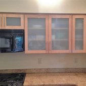 Frosted Glass Cabinet Doors Bathroom