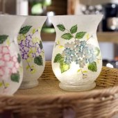 Frosted Glass Vase With Micro Lights By Valerie