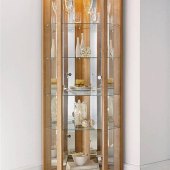 Glass Front Corner Cabinet