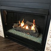Glass Rock Gas Fireplace