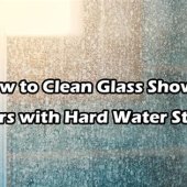 How To Clean Glass Shower Doors With Hard Water Spots