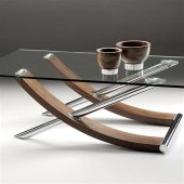 Modern Coffee Table Glass And Wood