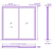 Sliding Glass Door Patio Dimensions