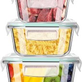 Square Glass Food Storage Containers With Lids