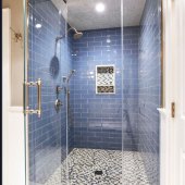 Tiled Shower Glass Door Pictures