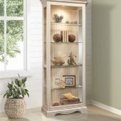White Curio Cabinet Glass Doors