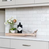 White Glass Subway Tile Grout Color