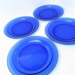 Blue Glass Plates France