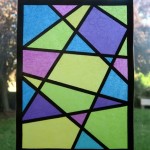 Construction Paper Stained Glass Patterns