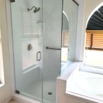 Frameless Glass Shower Half Wall