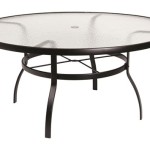 Glass Top Patio Table With Umbrella Hole