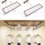Hanging Wine Glass Rack Dimensions