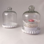 Mini Glass Cupcake Stand With Dome
