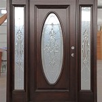 Oval Glass Front Door With Sidelights