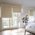 Roman Shades Over Sliding Glass Doors